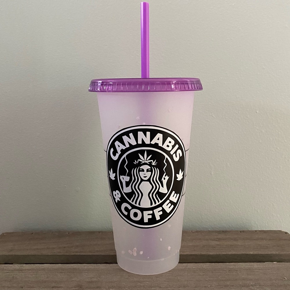 New! Starbucks confetti color changing cold cup